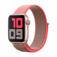 Ремешок Nylon loop для Apple Watch 42/44/45mm Neon pink